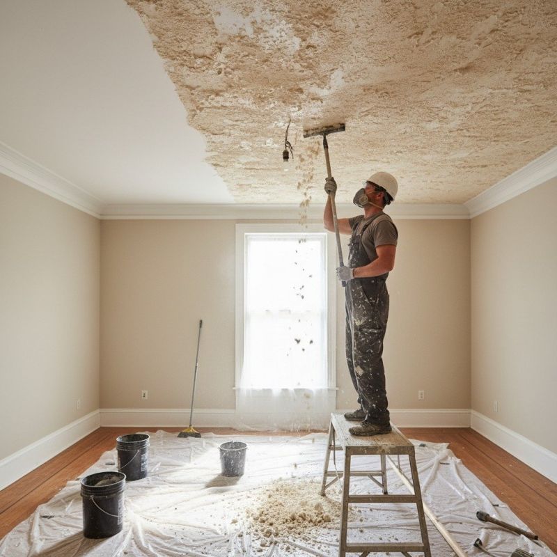 Popcorn Ceiling Repair detail
