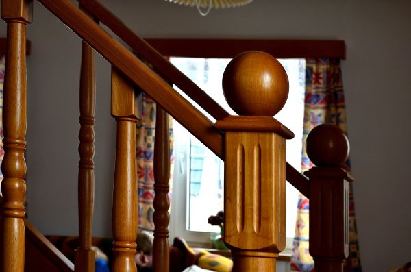 Wood Handrail Staining in Acworth